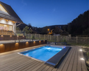 Swim Spa Beleuchtung am Abend