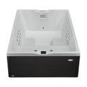 VIVO SPA AUREA chill Whirlpool mit schwarzer Verkleidung, Frontansicht