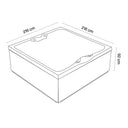 Maßzeichnung des VIVO SPA AUREA 6 mit 216 × 216 cm Grundfläche und 92 cm Höhe