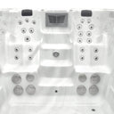 Massagebereich des VIVO SPA WaterFit 5L mit zwei Liegeplätzen, Kopfstützen und zahlreichen Düsen