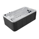 VIVO SPA WaterFit 1 Swim Spa mit dunkler Verkleidung und Gegenstromdüsen