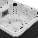 Massagebereich des VIVO SPA WaterFit 2N mit zwei geformten Sitzplätzen, Kopfstütze und Massagedüsen