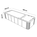 Maßzeichnung des VIVO SPA WaterFit 2N mit 680 cm Länge, 235 cm Breite und 153 cm Höhe