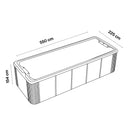 Maßzeichnung des VIVO SPA WaterFit 5M mit 550 cm Länge, 225 cm Breite und 154 cm Höhe