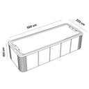 Maßzeichnung des VIVO SPA WaterFit 5L mit 590 cm Länge, 225 cm Breite und 154 cm Höhe