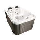 Schmaler VIVO SPA WELUXIA 501 Whirlpool für zwei Personen mit dunkler Verkleidung