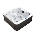 VIVO SPA WELUXIA 502 N Whirlpool mit dunkler Holzoptik-Verkleidung, Seitenansicht