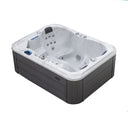 VIVO SPA WELUXIA 505 N Whirlpool mit dunkler Holzoptik-Verkleidung, Seitenansicht