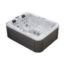 VIVO SPA WELUXIA 506 N Whirlpool mit dunkler Holzoptik-Verkleidung, Seitenansicht
