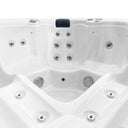 Mittlerer Sitzplatz mit Kopfstütze und Massagedüsen im VIVO SPA WELUXIA 513 N Whirlpool