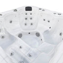 Mittlerer Sitzplatz mit Kopfstütze und Massagedüsen im VIVO SPA WELUXIA 514 N Whirlpool