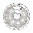 Draufsicht auf die runde Sitzanordnung des VIVO SPA WELUXIA 520 Whirlpools