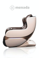 menada Regain Massagesessel in Braun und Beige, Seitenansicht