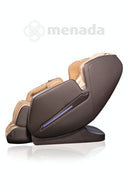 menada Velvet DIVE 2D in Braun und Beige, zurückgelehnte Seitenansicht