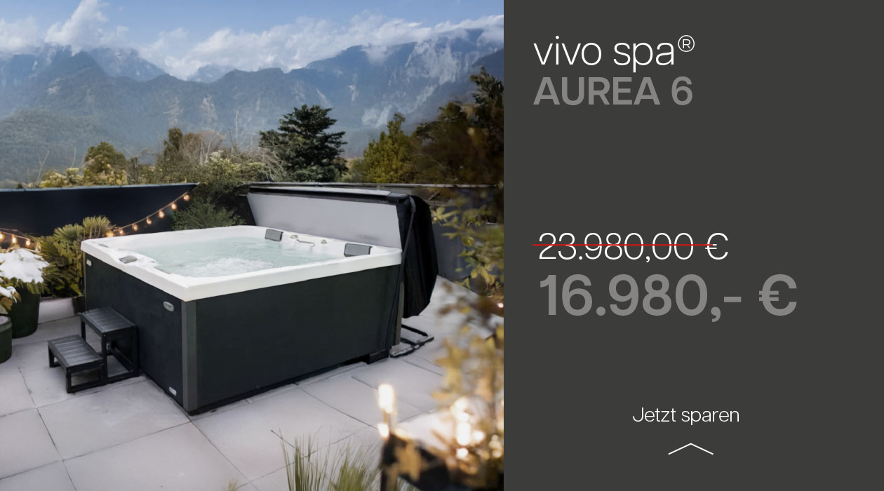 Outdoor Whirlpool vivo spa AUREA 6 Aktion